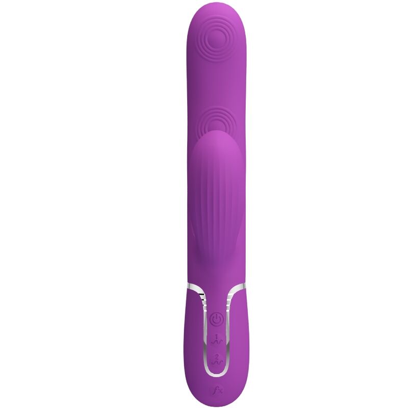 PRETTY LOVE - CAMMY TRIPLO VIBRADOR RABBIT MULTIFUNÇÃO 4 EM 1 AZUL