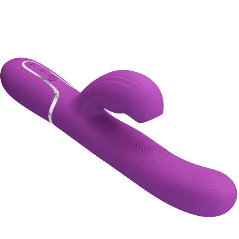 PRETTY LOVE - CAMMY TRIPLO VIBRADOR RABBIT MULTIFUNÇÃO 4 EM 1 AZUL