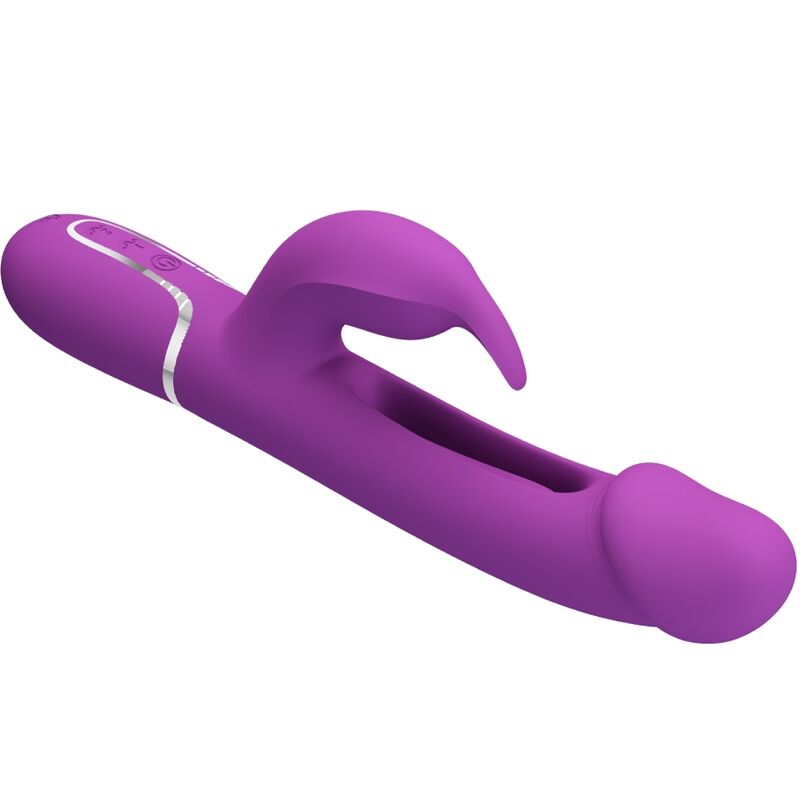 PRETTY LOVE - KAMPAS 3 EM 1 MULTIFUNCIONAL COELHO VIBRADOR ROXO