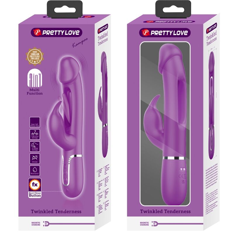 PRETTY LOVE - JAE VIBRADOR DE DEDO EM FORMA DE ROSA 10 VIBRAÇÕES VERMELHO
