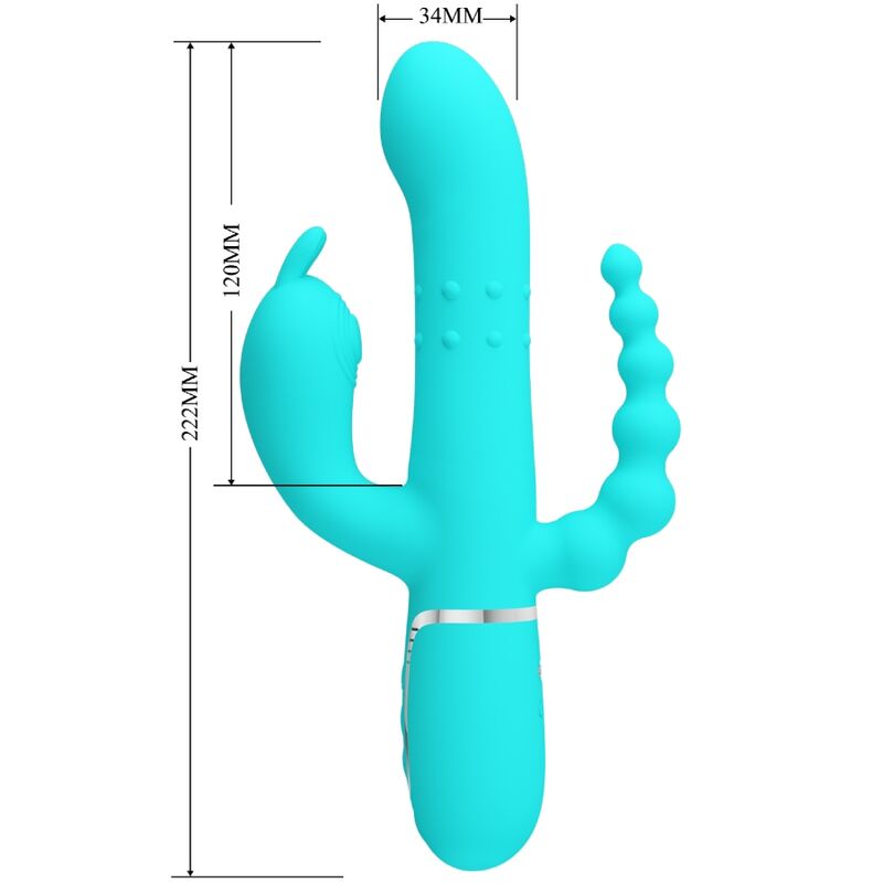 PRETTY LOVE - CAMELIA VIBRADOR DE DEDO 7 VIBRAÇÕES PRETO