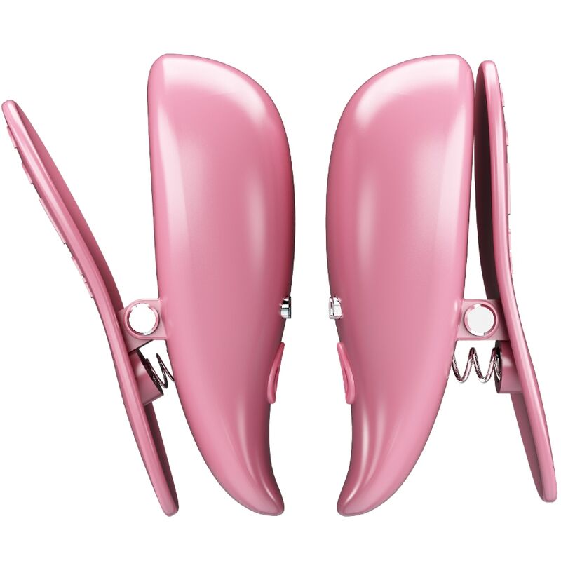 PRETTY LOVE - PINÇAS PARA MAMILOS “CAILEY” C/ 10 NÍVEIS DE VIBRAÇÃO E COMMANDO REMOTO (rosa)