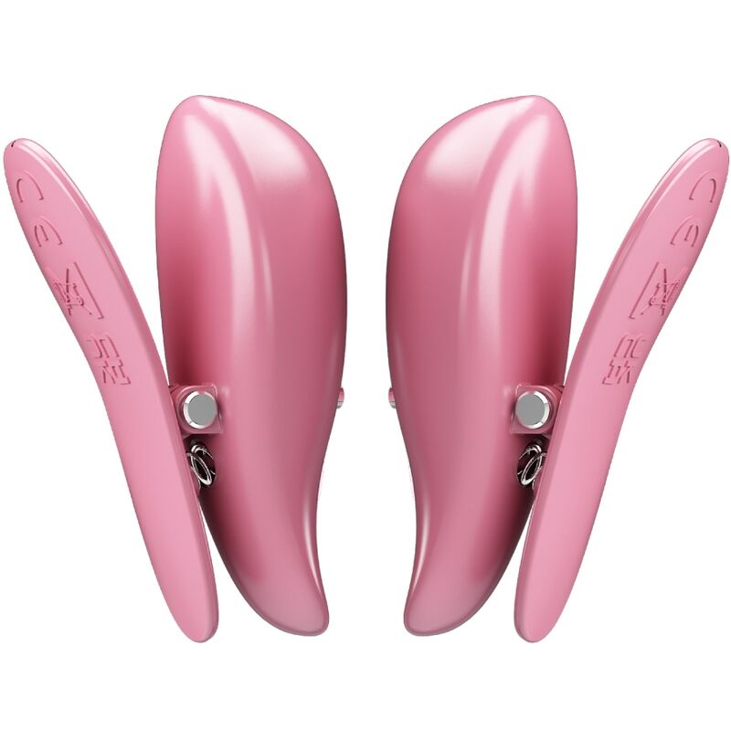 PRETTY LOVE - PINÇAS PARA MAMILOS “CAILEY” C/ 10 NÍVEIS DE VIBRAÇÃO E COMMANDO REMOTO (rosa)