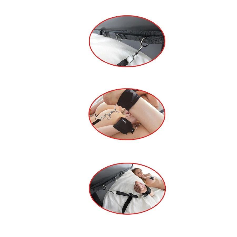 KIT AMARRAÇÕES PARA A CAMA 2 - Sex Shop Sexy
