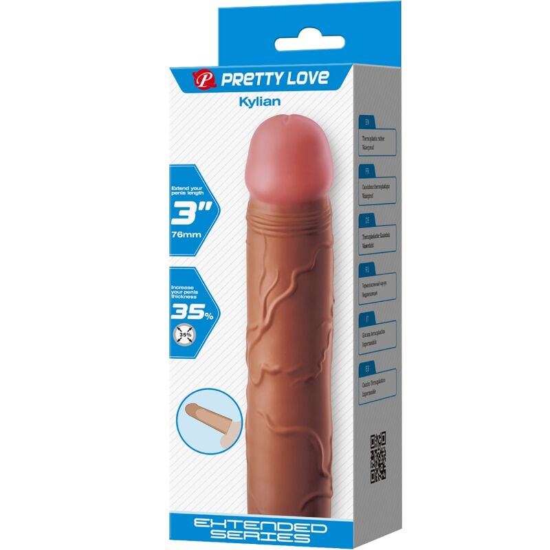 PRETTY LOVE - KYLIAN EXTENSÃO PARA PÉNIS +7,6 CM TOM MULATO