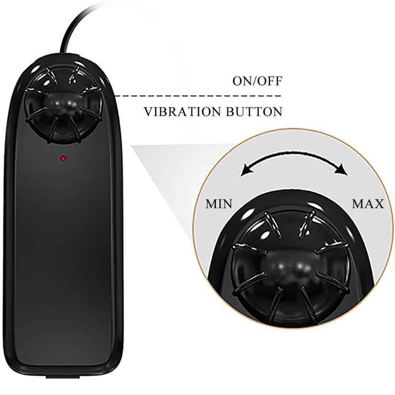 BAILE - CATOBLEPAS VIBRADOR REALISTA 20,6 CM CARNE CONTROLE REMOTO