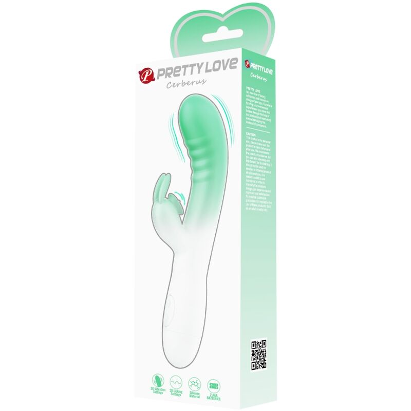 PRETTY LOVE - BRIGHTY VIBRADOR PONTO G + ESTIMULADOR CLITORIANO 30 VIBRAÇÕES ROSA