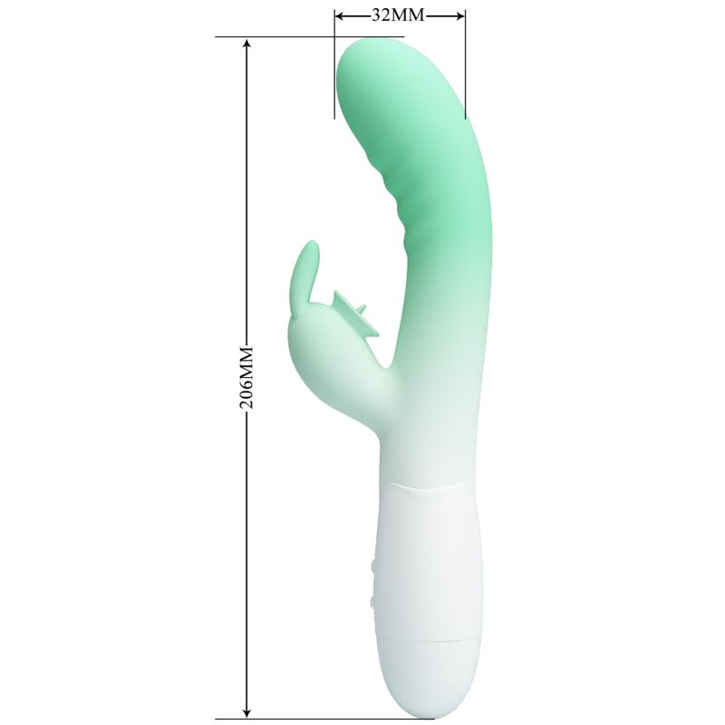 PRETTY LOVE - BRIGHTY VIBRADOR PONTO G + ESTIMULADOR CLITORIANO 30 VIBRAÇÕES ROSA