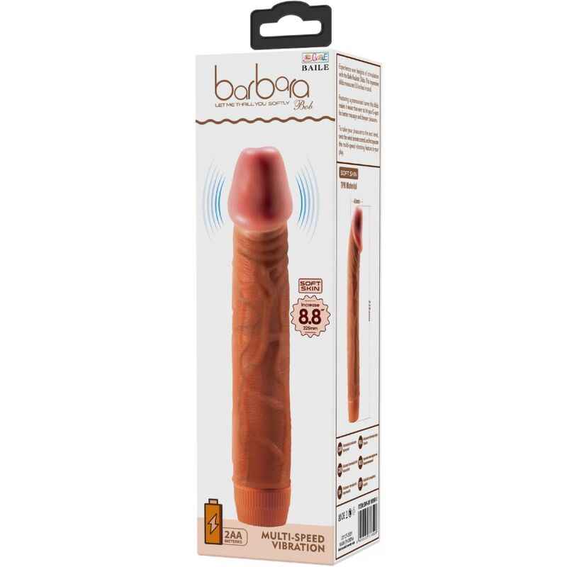 BAILE - BOB VIBRADOR REALISTA 22,5 CM MULATO