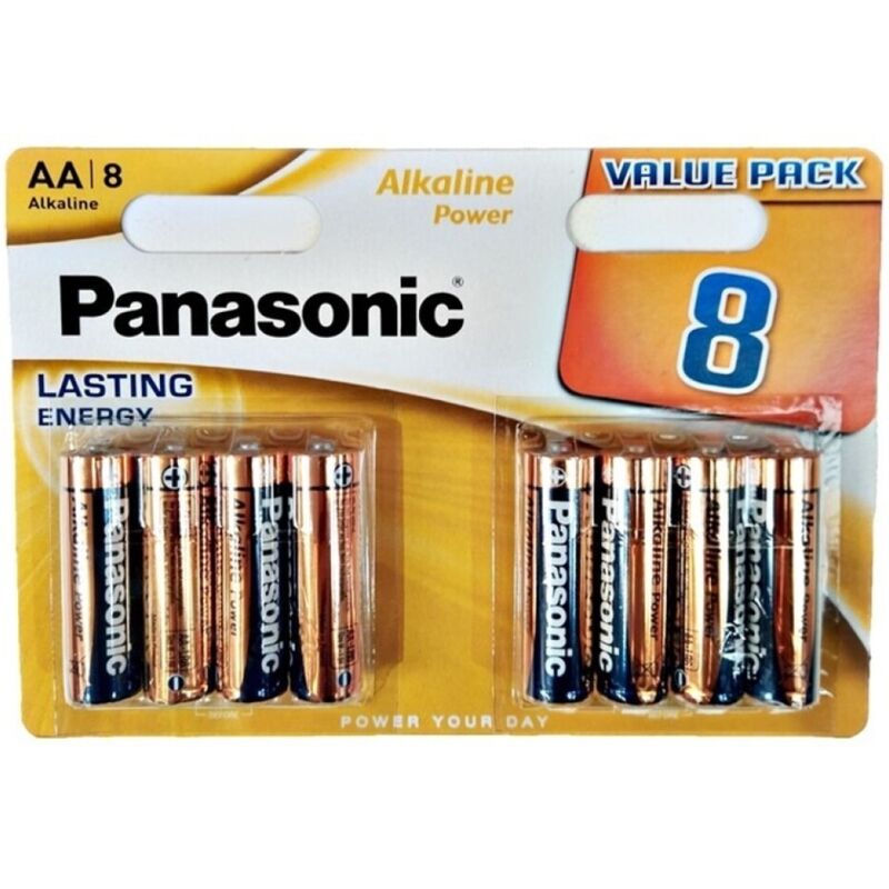 Panasonic - Bateria Alcalina Bronze AA LR6 Blister 8