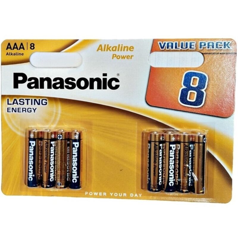 Panasonic - Bateria Alcalina Bronze AAA LR03 Blister 8