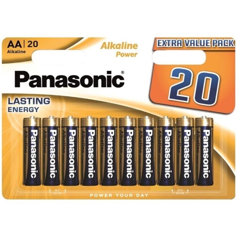 Panasonic - Bateria Alcalina Bronze AA LR6 Blister 20