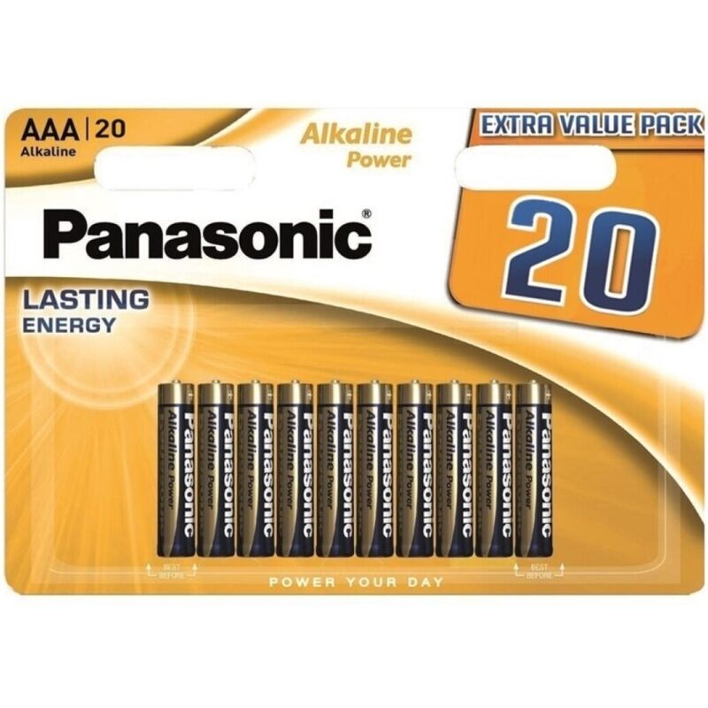 Panasonic - Bateria Alcalina Bronze AAA LR03 Blister 20