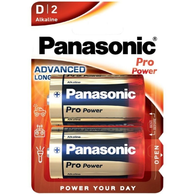 Panasonic - Bateria Alcalina D Pro Power LR20 Blister 2 Unidades