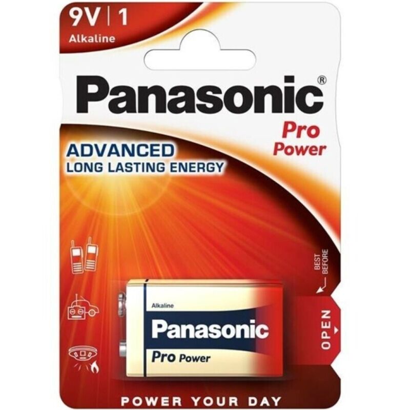 Panasonic - Bateria Alcalina Pro Power 9V LR61 Blister*1