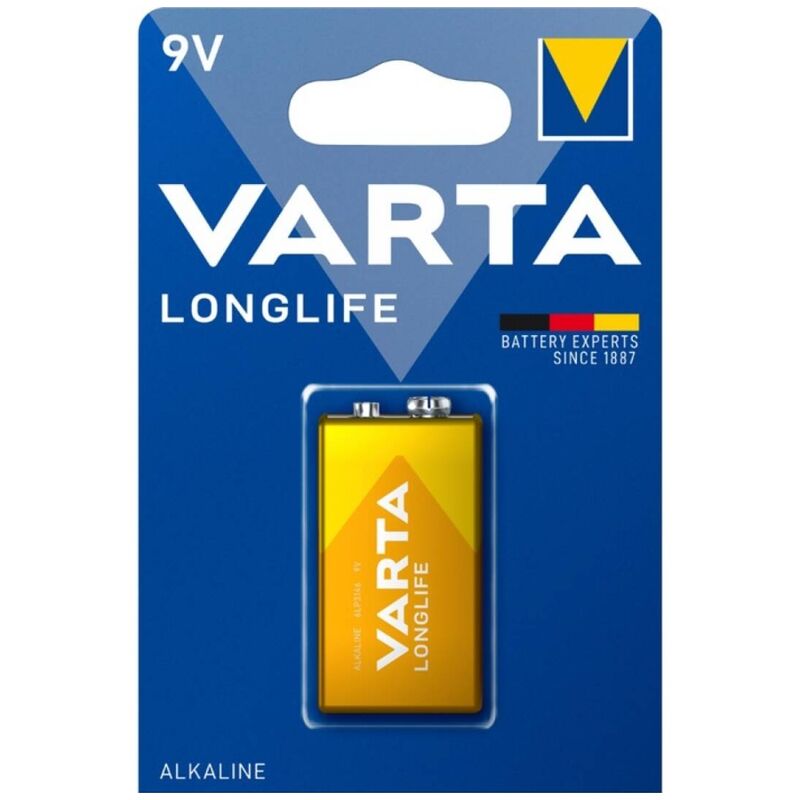 Varta - Bateria Alcalina de Longa Duração 9V LR61 Blister*1