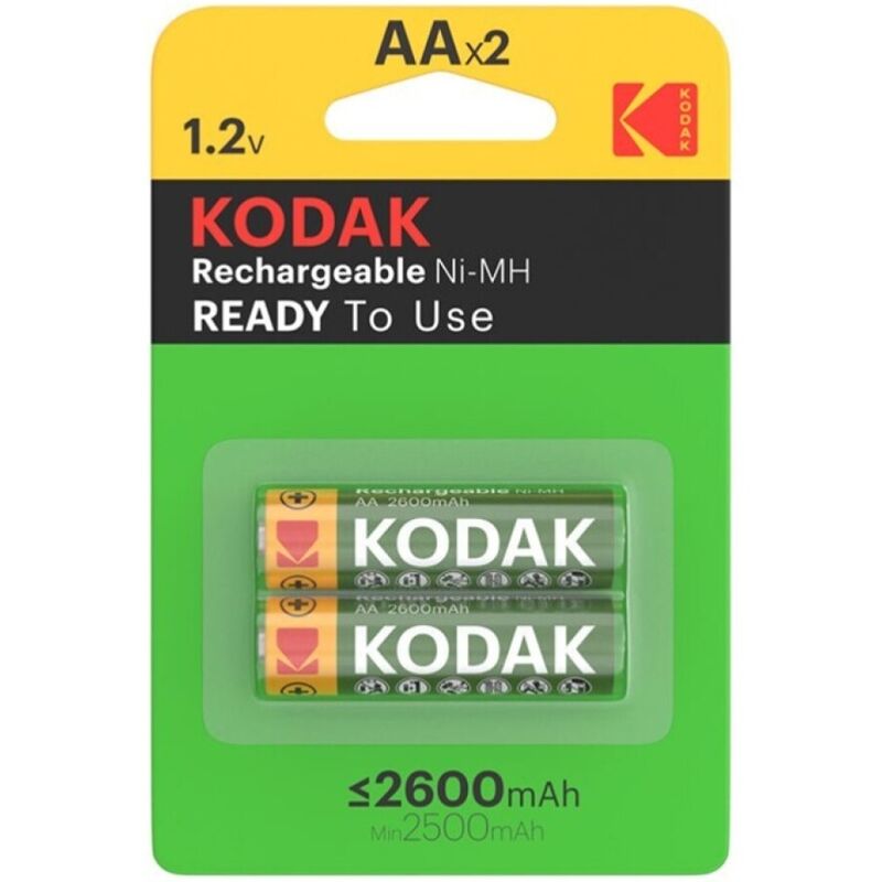 KODAK - Blister De Pilhas Recarregáveis HR6 AA 2600mAh*2