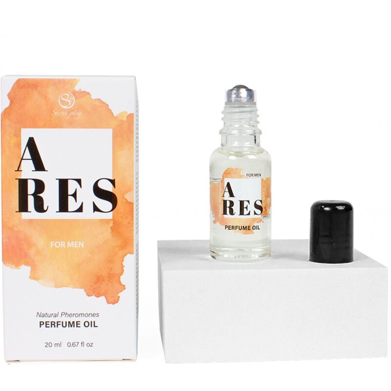 SECRETPLAY - ARES PERFUME NATURAL COM FEROMONAS EM ÓLEO PARA HOMEM 20 ML