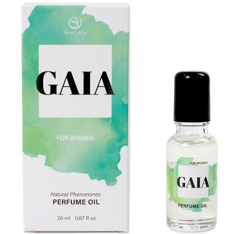 SECRETPLAY - GAIA PERFUME NATURAL COM FEROMONAS EM ÓLEO PARA MULHER 20 ML