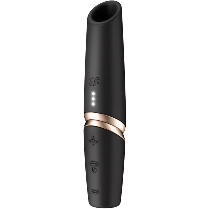SATISFYER - PERFECT KISS ESTIMULADOR CLITORIANO POR ONDAS PRETO/DOURADO