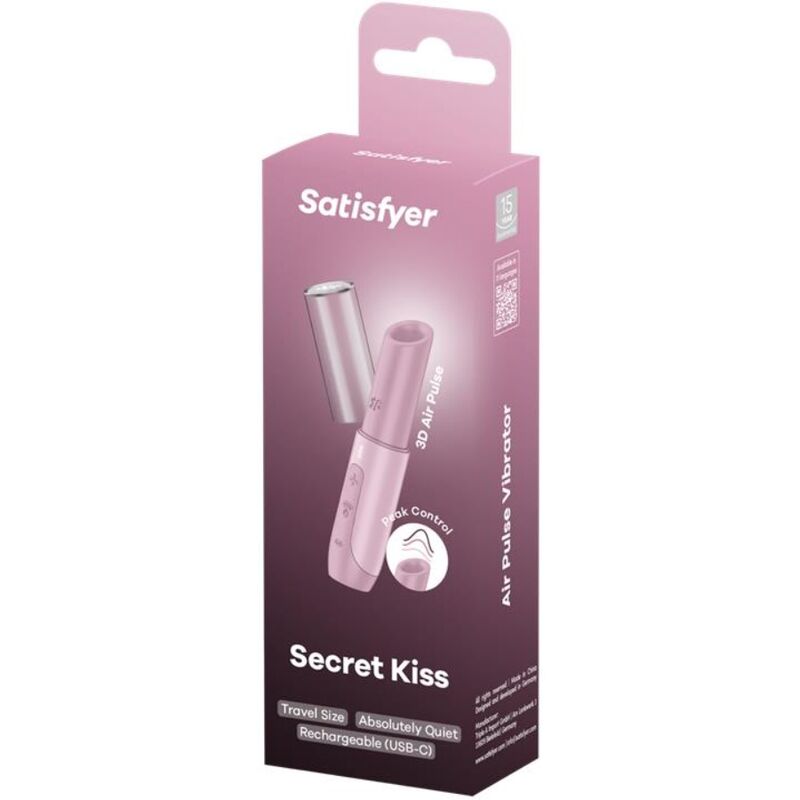 SATISFYER - SECRET KISS ESTIMULADOR CLITORIANO POR ONDAS ROSA