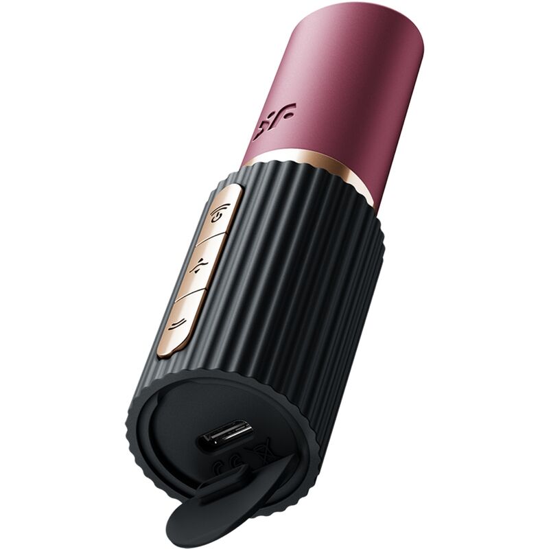 SATISFYER - PRO 2 KISS ESTIMULADOR CLITORIANO POR ONDAS GRANATE / PRETO