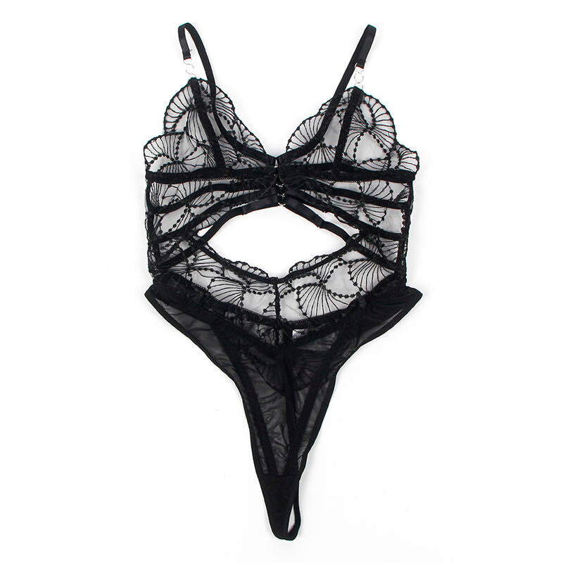 SUBBLIME - 955212 BODY TRANSPARENTE COM DETALHE EM RENDA PRETO S/M