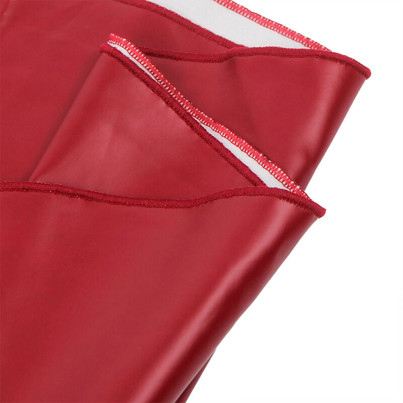 SUBBLIME - 955397 VESTIDO COM ALÇAS DE COURO BORDÔ S/M