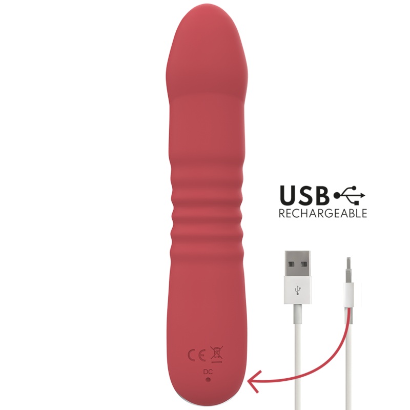 INTENSE - JUNI UP & DOWN 10 VIBRAÇÕES VERMELHO
