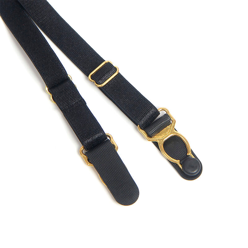 SUBBLIME - 955465 BODY DE COURO PRETO CON CREMALLERA L/XL