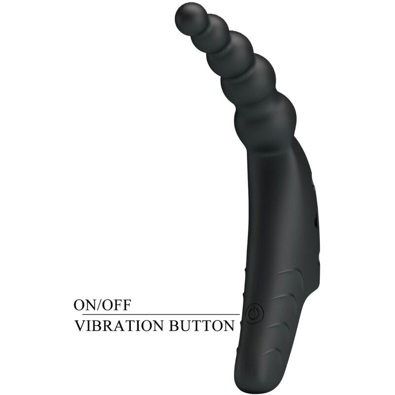 PRETTY LOVE - JORDIN VIBRADOR DE DEDO 10 VIBRAÇÕES PRETO
