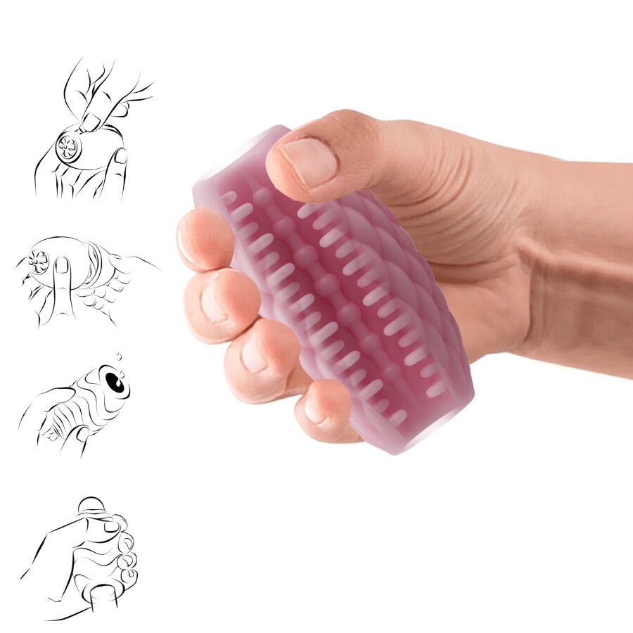 PRETTY LOVE - ATHENA EROS MASTURBADOR MASCULINO EM SILICONE ROSA