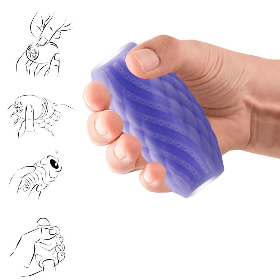 PRETTY LOVE - ATHENA EROS MASTURBADOR MASCULINO EM SILICONE ROXO
