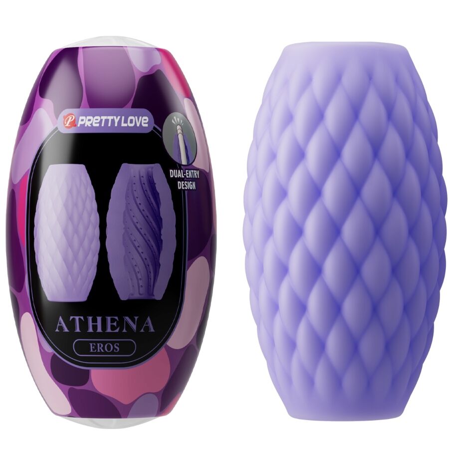 PRETTY LOVE - ATHENA EROS MASTURBADOR MASCULINO EM SILICONE ROXO