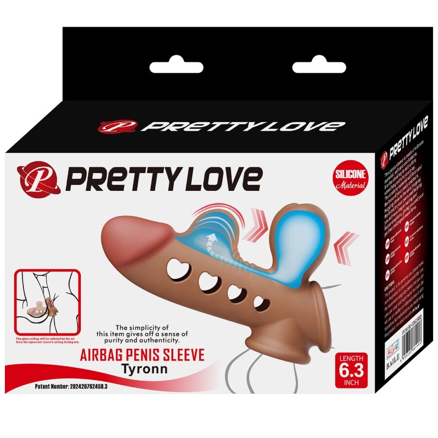 PRETTY LOVE - TYRONN CAPA PARA PÉNIS COM AIRBAG