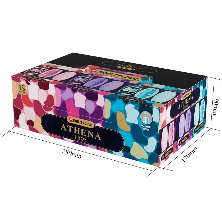 PRETTY LOVE - ATHENA EROS SET 15 VARIOUS MALE SELF-PLEASURE DEVICES