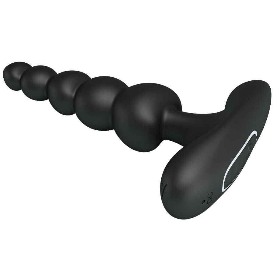 PRETTY LOVE - VIBRADOR ANAL CORBAN 10 VIBRAÇÕES PRETO
