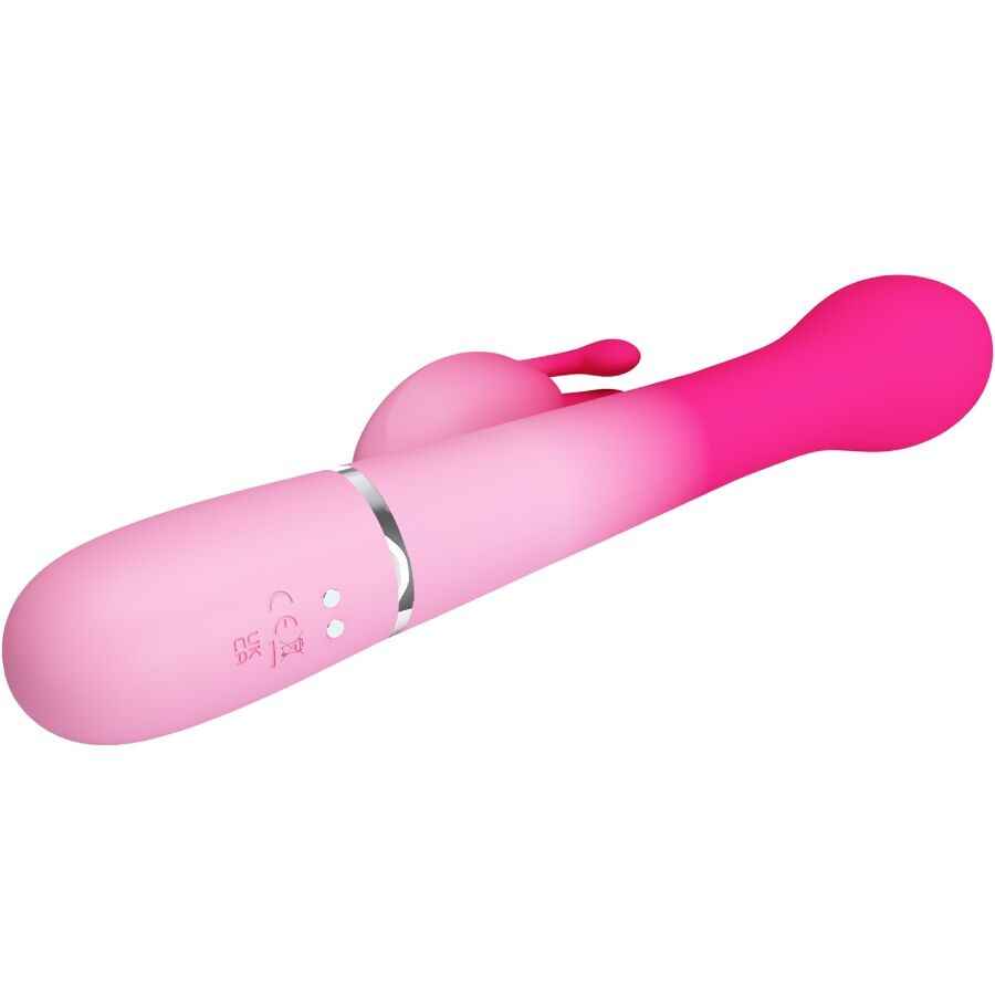 PRETTY LOVE - DEJON 3 EM 1 MULTIFUNCIONAL RABBIT VIBRADOR ROSA