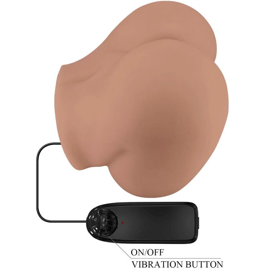 TRASEIRO VIBRADOR COM VAGINA E ÂNUS REALÍSTICO NATURAL CONTROLE REMOTO - Sex Shop Sexy
