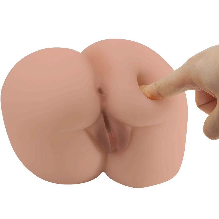 TRASEIRO VIBRADOR COM VAGINA E ÂNUS REALÍSTICO NATURAL CONTROLE REMOTO - Sex Shop Sexy