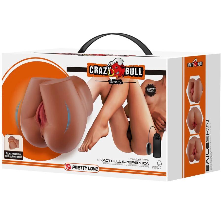 TRASEIRO VIBRADOR COM VAGINA E ÂNUS REALÍSTICO NATURAL CONTROLE REMOTO - Sex Shop Sexy
