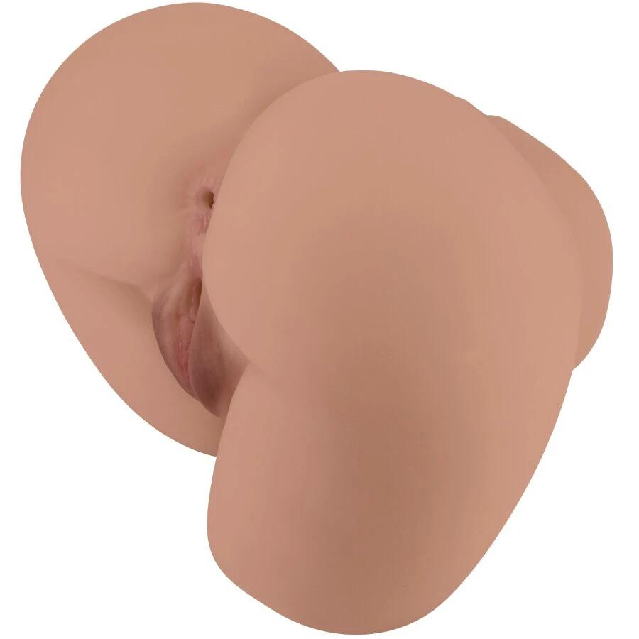 TRASEIRO VIBRADOR COM VAGINA E ÂNUS REALÍSTICO NATURAL CONTROLE REMOTO - Sex Shop Sexy