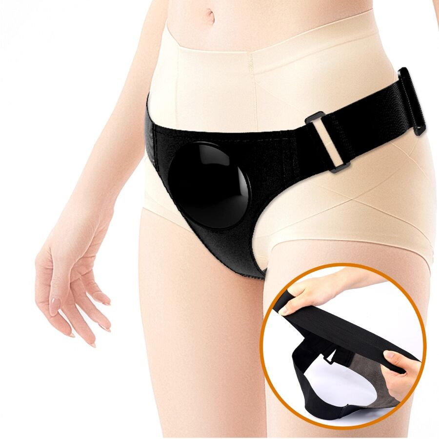 PRETTY LOVE - HARNESS BRIEFS UNIVERSAL COM DILDO VIBRAÇÃO E SQUIRTING 15.5 CM CASTANHO