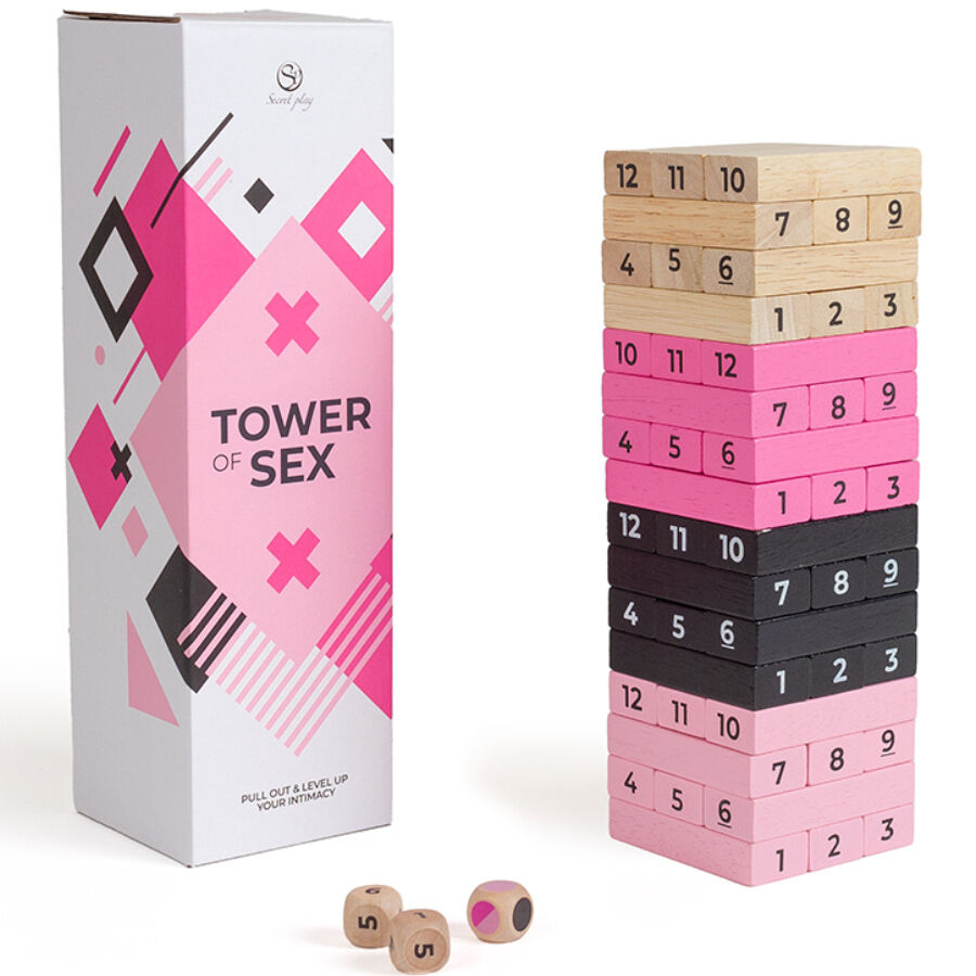SECRETPLAY - JOGO DE MADEIRA TOWER OF SEX