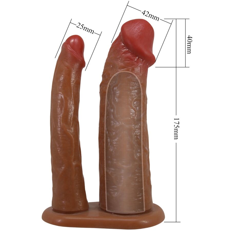 PRETTY LOVE - KEAVEN HARNESS BRIEFS UNIVERSAL & CONFORTÁVEL COM DILDO DUPLO