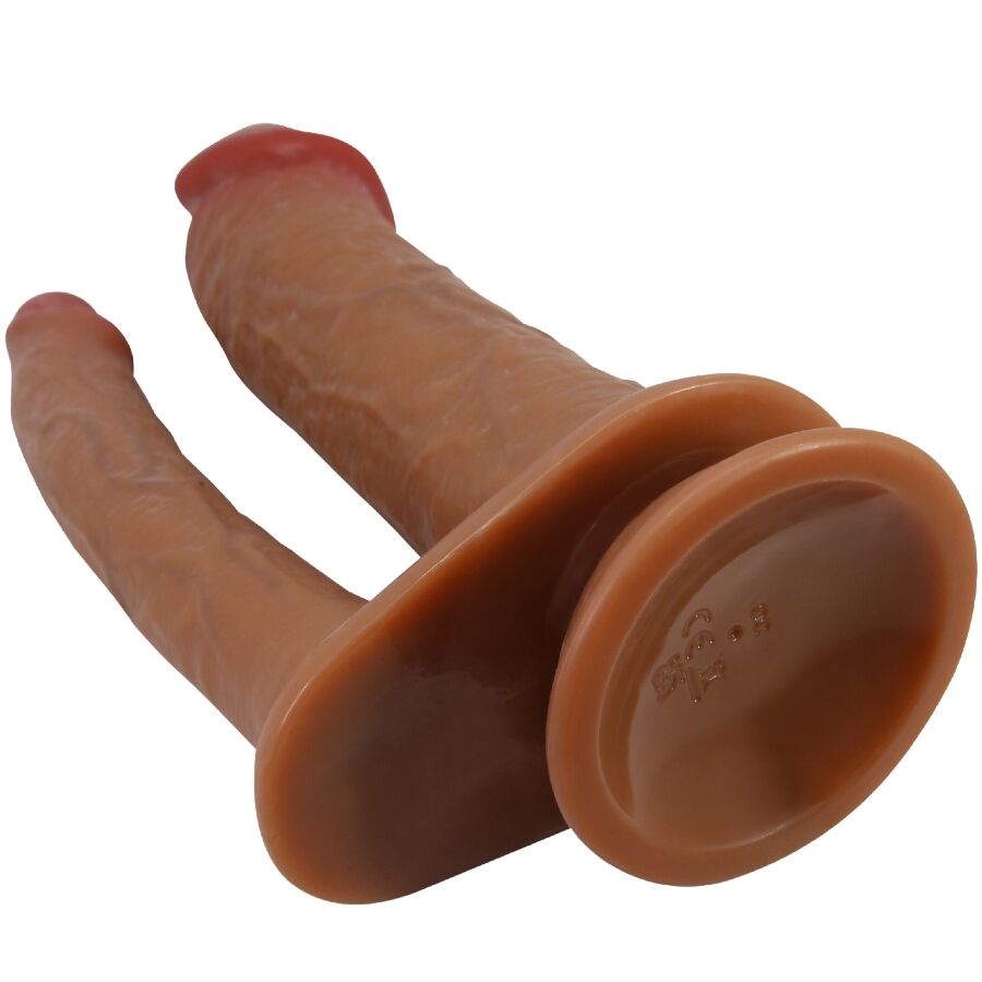 PRETTY LOVE - HULBERT DILDO DUPLO REALISTA COM VIBRAÇÃO MULATO