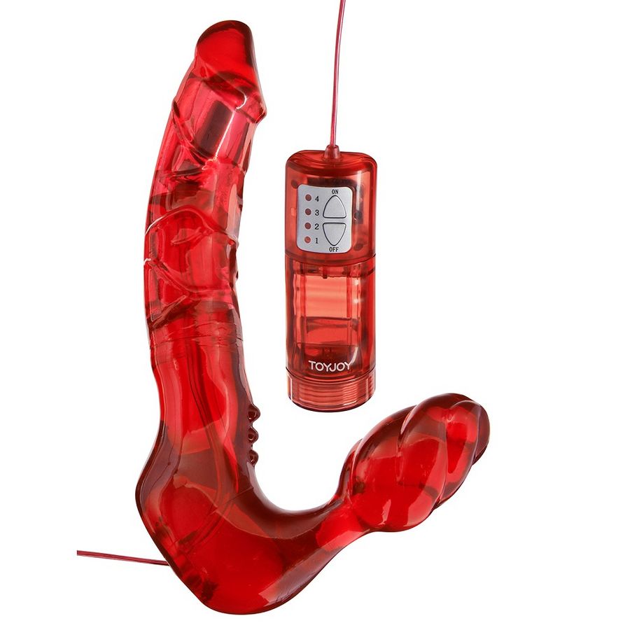 TOYJOY - ARNÊS DUPLA PENETRAÇÃO SEM CINTAS COM VIBRADOR - Sex Shop Sexy