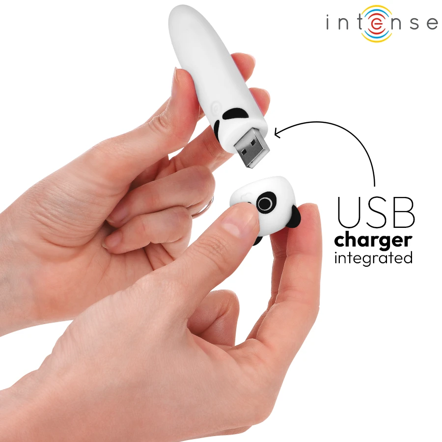 POH BALA VIBRATÓRIA PANDA RECARREGÁVEL USB - Sex Shop Sexy