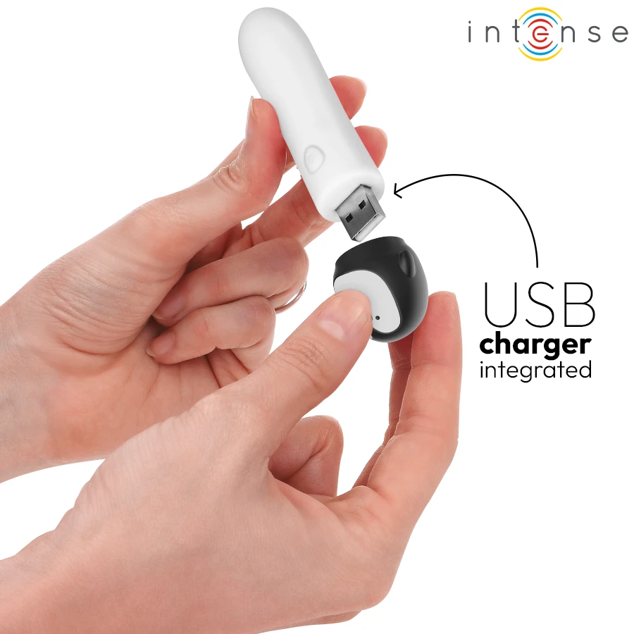 RICO BALA VIBRADORA PINGUIM RECARGÁVEL USB 10 X 2.2 CM - Sex Shop Sexy