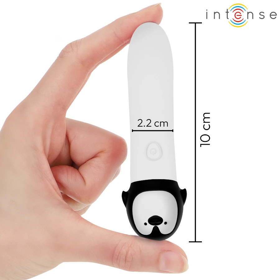 RICO BALA VIBRADORA PINGUIM RECARGÁVEL USB 10 X 2.2 CM - Sex Shop Sexy